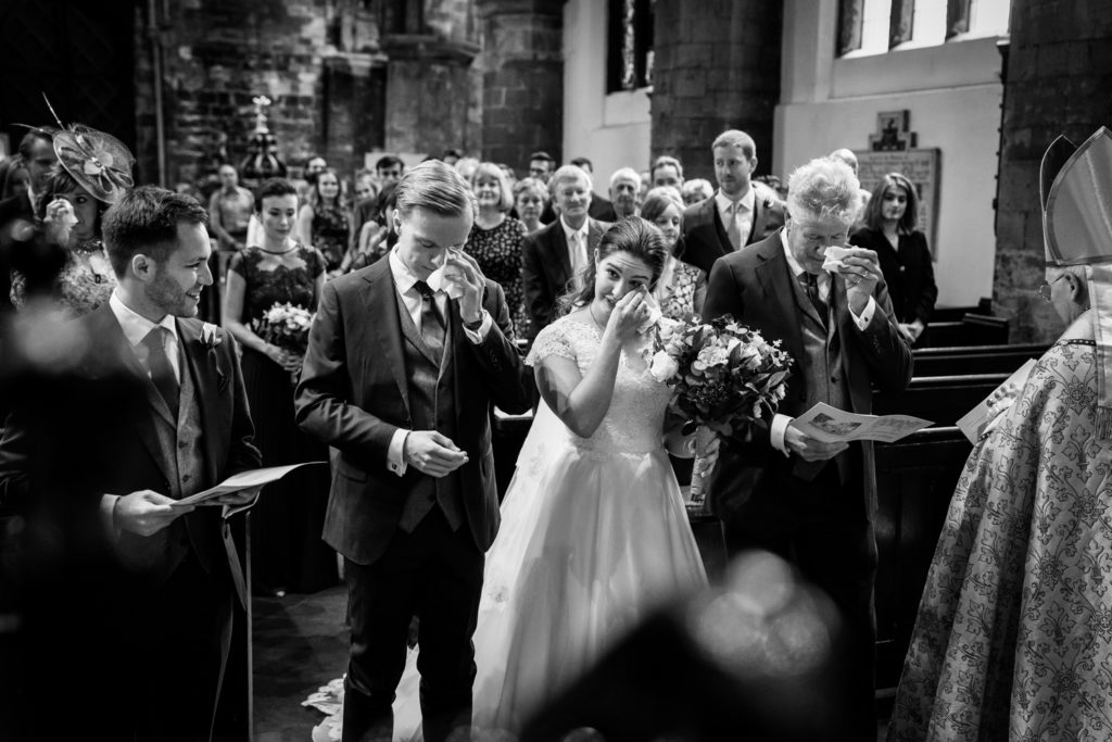 Principal Hotel York Wedding Photographer - a few tears during the ceremony