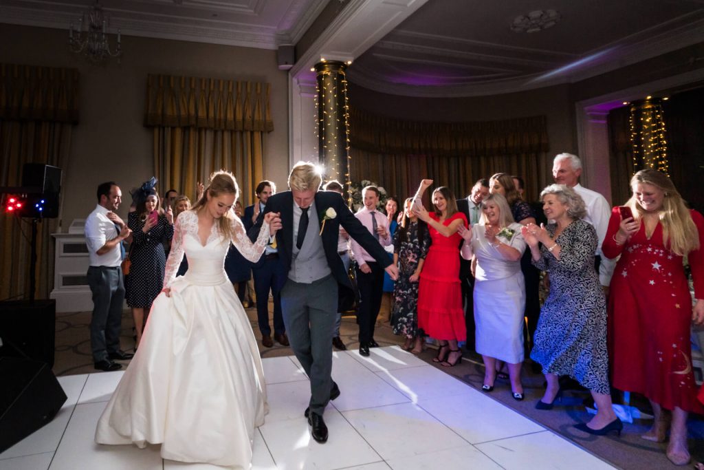 bride and grooms first dance at rudding park