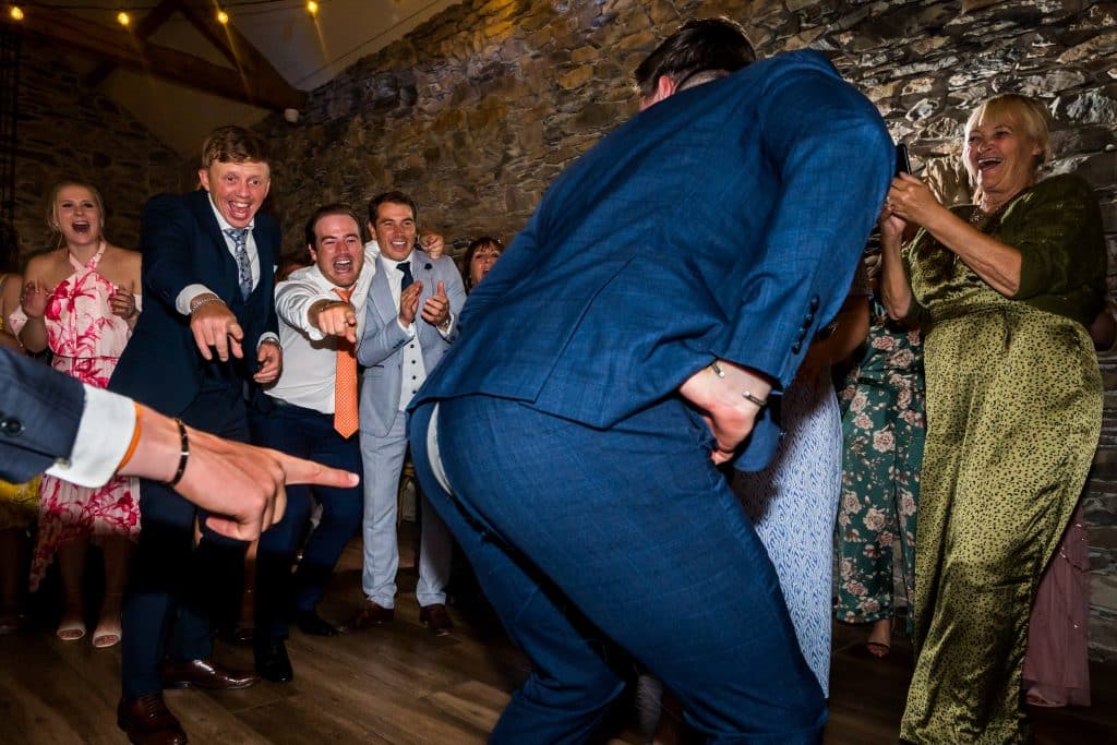 Wedding guest splits his trousers on the dancefloor