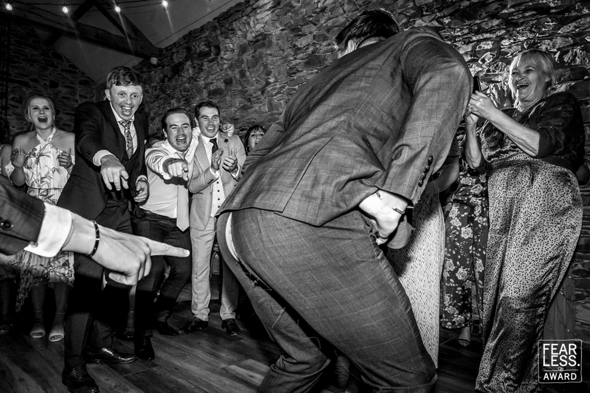 wedding guest split his trousers on a lively dance floor